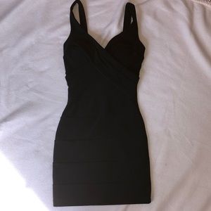 Emerald Sundae Black Bodycon Dress
